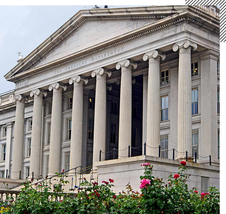 The Treasury Department building